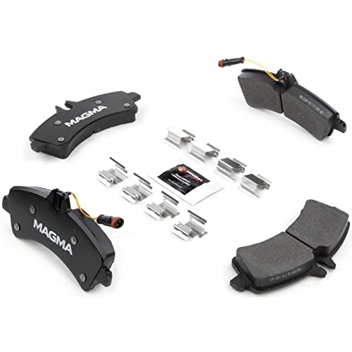 MAGMA Premium PMD1318M Semi-Metallic Brake Pads, Rear