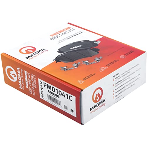 MAGMA Premium PMD1041C Ceramic Brake Pads, Rear