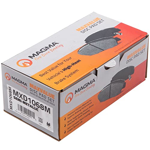 MAGMA MaxValue MXD1068M Semi-Metallic Brake Pads, Rear