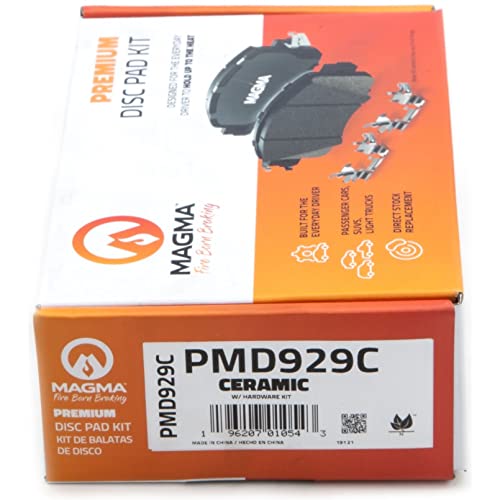MAGMA Premium PMD929C Ceramic Brake Pads, Front
