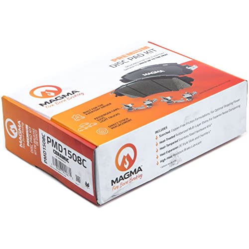 MAGMA Premium PMD1508C Ceramic Brake Pads, Front