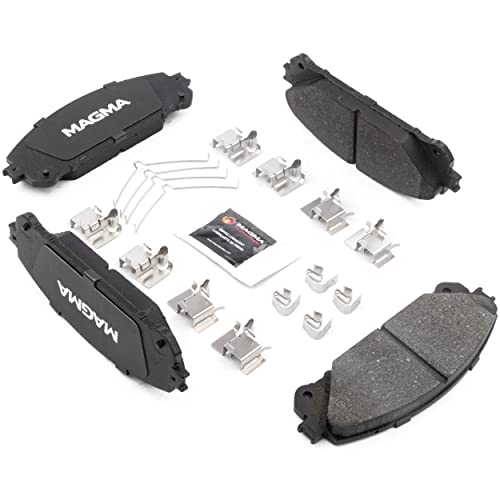 MAGMA Premium PMD1324M Semi-Metallic Brake Pads, Front