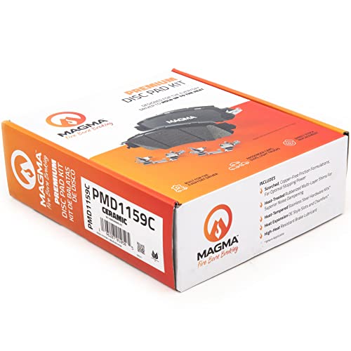 MAGMA Premium PMD1159C Ceramic Brake Pads, Front