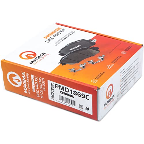 MAGMA Premium PMD1869C Ceramic Brake Pads, Front