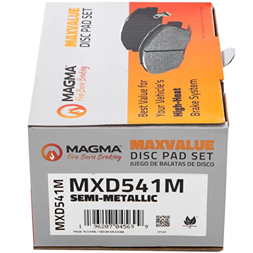 MAGMA MaxValue MXD541M Semi-Metallic Brake Pads, Rear