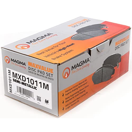 MAGMA MaxValue MXD1011M Semi-Metallic Brake Pads, Front