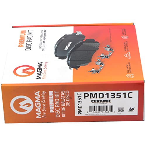 MAGMA Premium PMD1351C Ceramic Brake Pads, Front