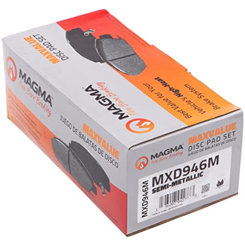 MAGMA MaxValue MXD946M Semi-Metallic Brake Pads, Front
