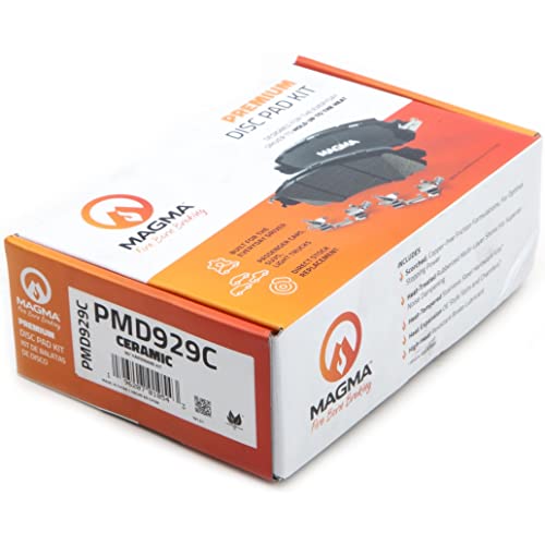 MAGMA Premium PMD929C Ceramic Brake Pads, Front