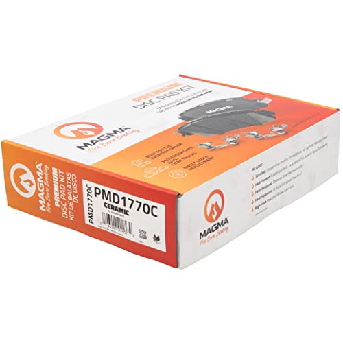 MAGMA Premium PMD1770C Ceramic Brake Pads, Front