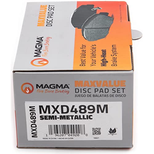 MAGMA MaxValue MXD489M Semi-Metallic Brake Pads, Front