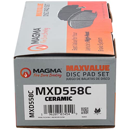 MAGMA MaxValue MXD558C Ceramic Brake Pads, Front