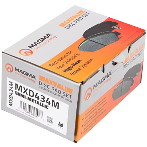 MAGMA MaxValue MXD434M Semi-Metallic Brake Pads, Front