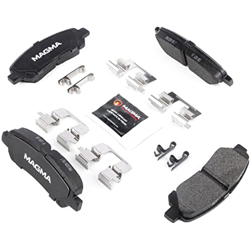 MAGMA Premium PMD1325M Semi-Metallic Brake Pads, Rear