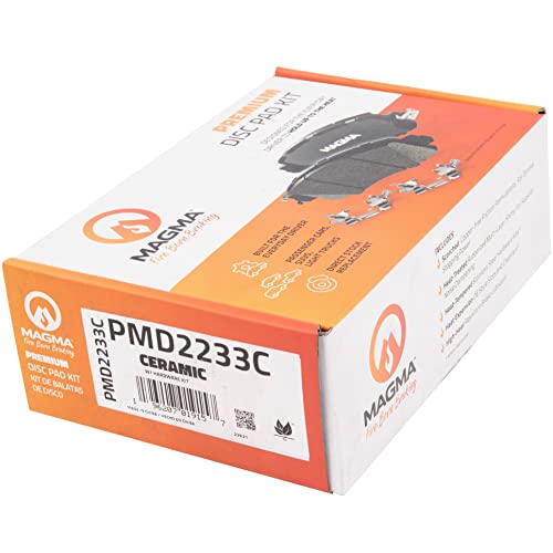 MAGMA Premium PMD2233C Ceramic Brake Pads, Rear