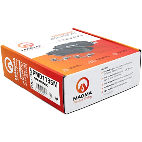 MAGMA Premium PMD1135M Semi-Metallic Brake Pads