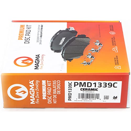 MAGMA Premium PMD1339C Ceramic Brake Pads, Front