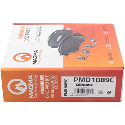 MAGMA Premium PMD1089C Ceramic Brake Pads, Front