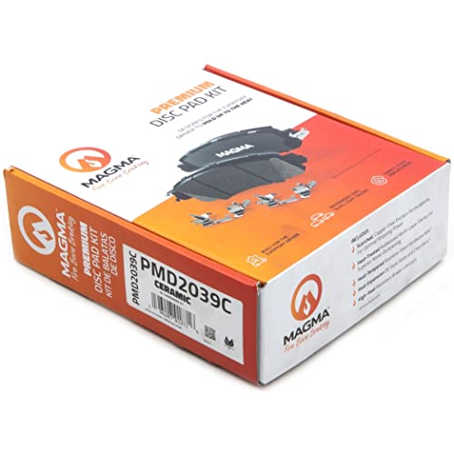 MAGMA Premium PMD2039C Ceramic Brake Pads, Front