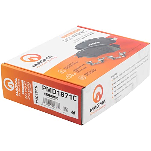 MAGMA Premium PMD1871C Ceramic Brake Pads, Front