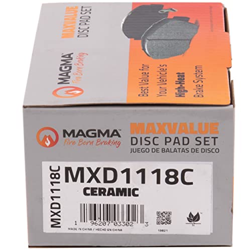 MAGMA MaxValue MXD1118C Ceramic Brake Pads, Front