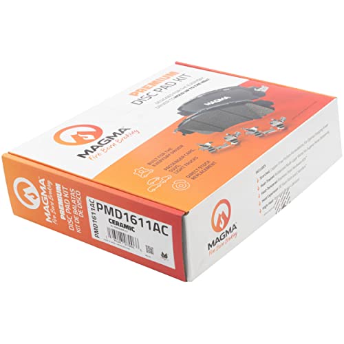 MAGMA Premium PMD1611AC Ceramic Brake Pads, Front