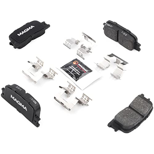 MAGMA Premium PMD885M Semi-Metallic Brake Pads, Rear