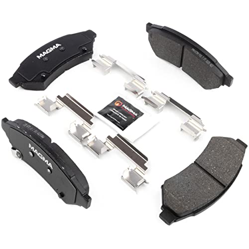 MAGMA Premium PMD1075M Semi-Metallic Brake Pads, Front