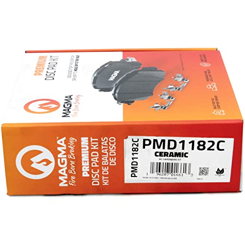 MAGMA Premium PMD1182C Ceramic Brake Pads, Front