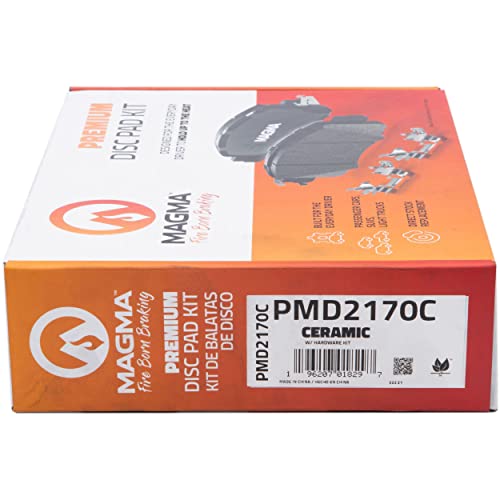 MAGMA Premium PMD2170C Ceramic Brake Pads, Front