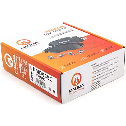 MAGMA Premium PMD935C Ceramic Brake Pads, Rear
