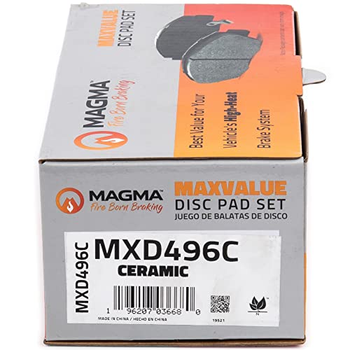 MAGMA MaxValue MXD496C Ceramic Brake Pads, Front