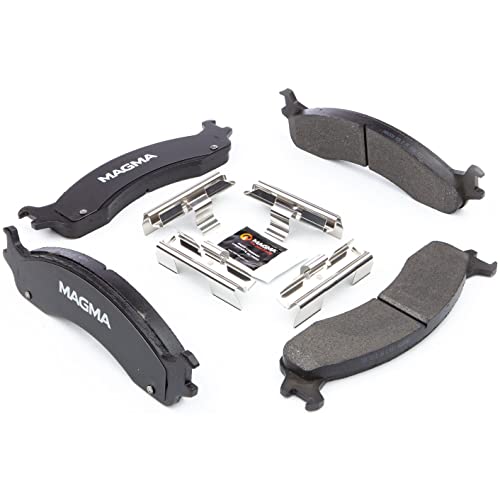 MAGMA Premium PMD655M Semi-Metallic Brake Pads, Front