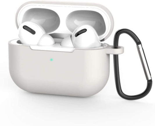 Silicone Case for AirPods Pro 2019 Soft Skin Front LED Visible - Side Clip (5 Pack, Gray)