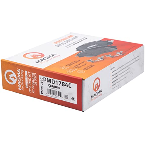 MAGMA Premium PMD1784C Ceramic Brake Pads, Front