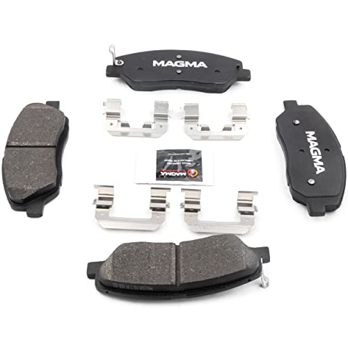 MAGMA Premium PMD1202M Semi-Metallic Brake Pads, Front