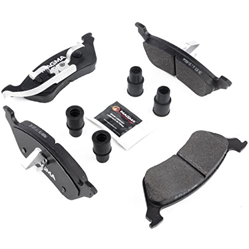 MAGMA Premium PMD858M Semi-Metallic Brake Pads, Rear