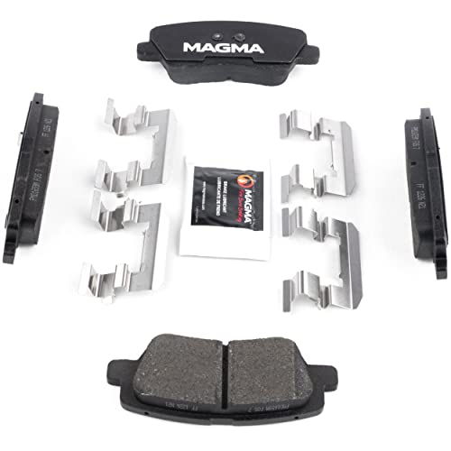 MAGMA Premium PMD1659M Semi-Metallic Brake Pads, Rear