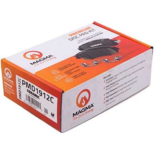 MAGMA Premium PMD1912C Ceramic Brake Pads, Front