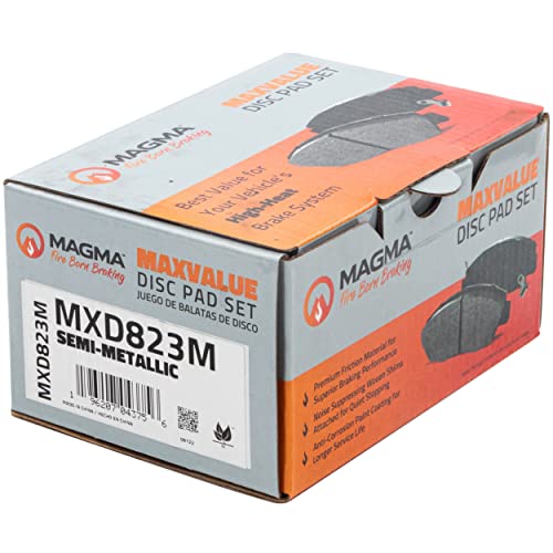 MAGMA MaxValue MXD823M Semi-Metallic Brake Pads, Rear