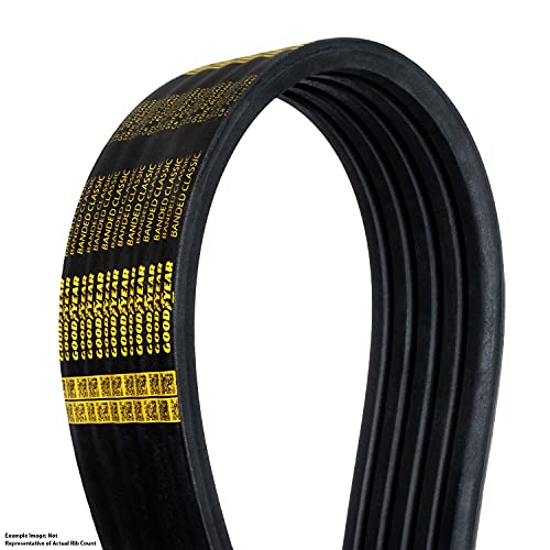 Goodyear 10/A158 Classic Wrapped Banded Industrial V-Belt, A Profile, 10 Ribs, 159.96" Length