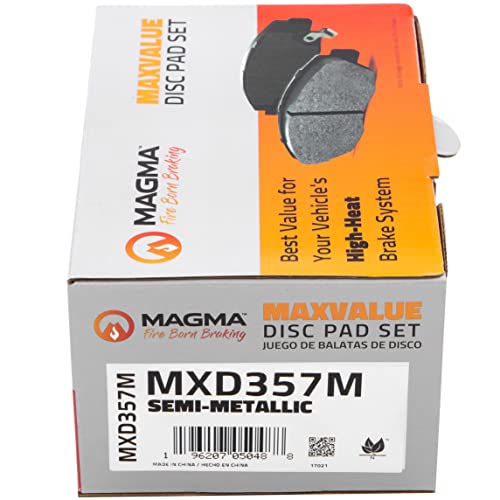 MAGMA MaxValue MXD357M Semi-Metallic Brake Pads, Front