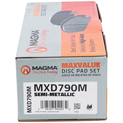 MAGMA MaxValue MXD790M Semi-Metallic Brake Pads, Front