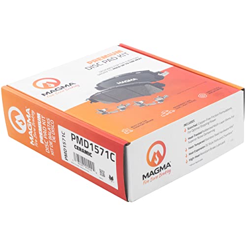 MAGMA Premium PMD1571C Ceramic Brake Pads, Front
