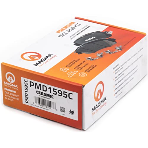 MAGMA Premium PMD1595C Ceramic Brake Pads, Front