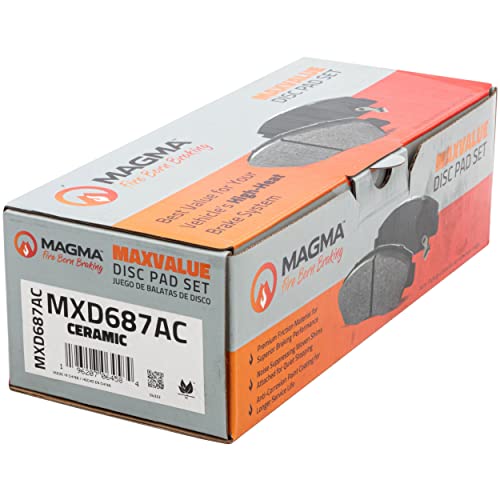 MAGMA MaxValue MXD687AC Ceramic Brake Pads, Front