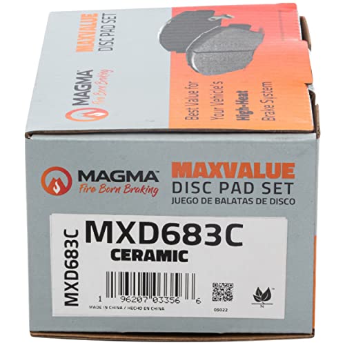 MAGMA MaxValue MXD683C Ceramic Brake Pads, Rear