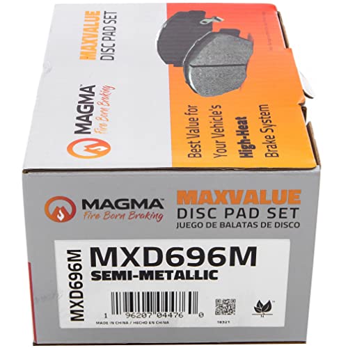 MAGMA MaxValue MXD696M Semi-Metallic Brake Pads, Front
