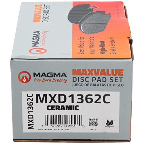 MAGMA MaxValue MXD1362C Ceramic Brake Pads, Rear