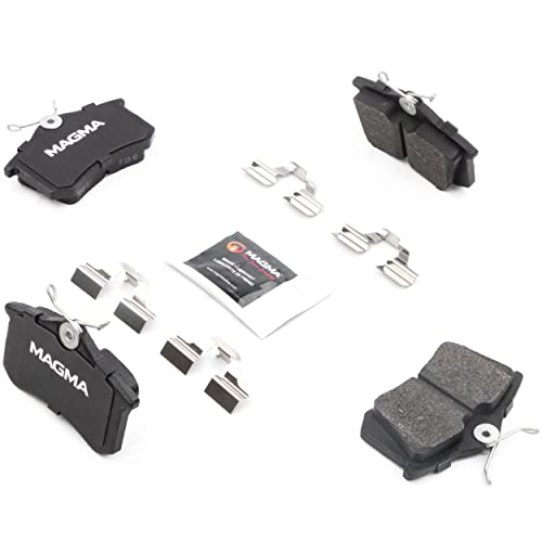 MAGMA Premium PMD340M Semi-Metallic Brake Pads, Rear